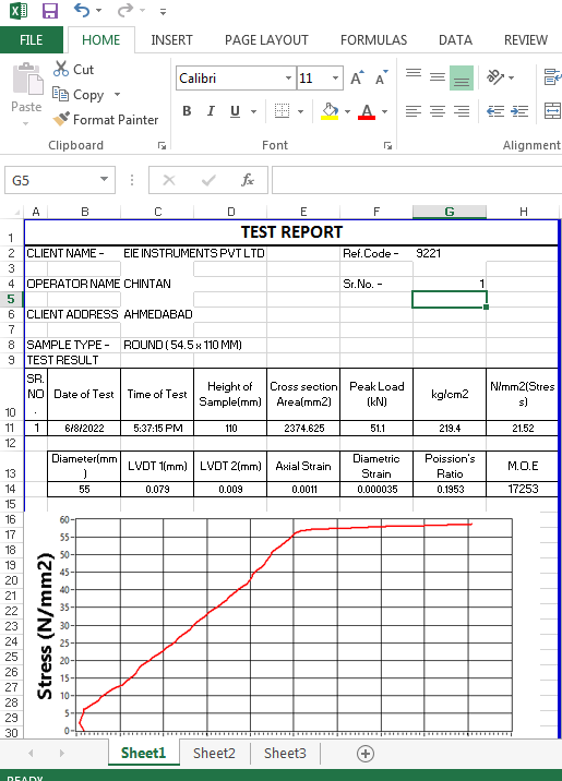 MODULUS OF ELASTICITY ATTACHMENT TO CTM AUTOMATIC WITH DATA ACQUISITION SYSTEM AND SOFTWARE